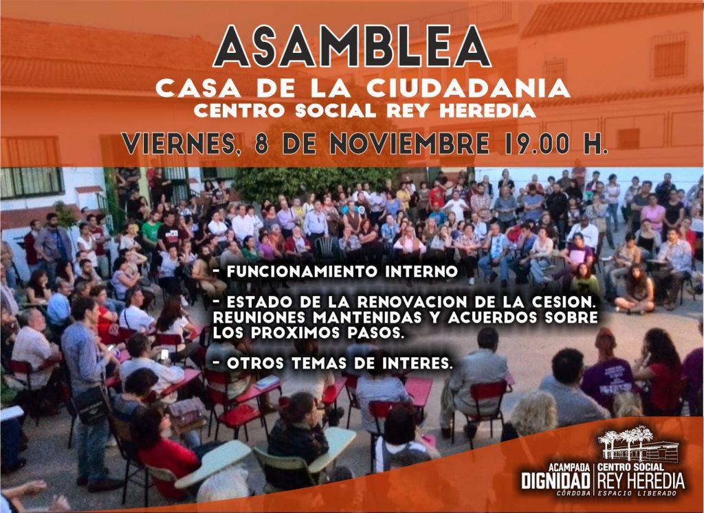 Asamblea Casa de la Ciudadania C.S. Rey Heredia