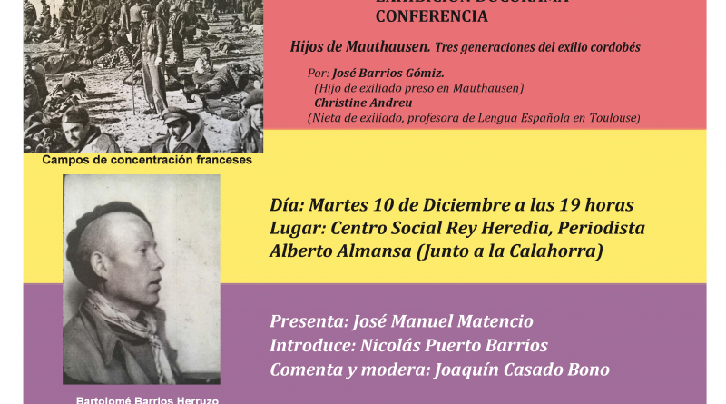 Exhibición Docurama Conferencia "Hijos de Mauthausen. Tres generaciones del exilio cordobés