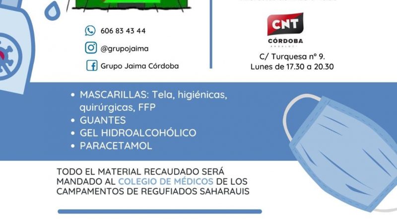 RECOGIDA MATERIAL SANITARIO PARA LOS SAHARAUIS