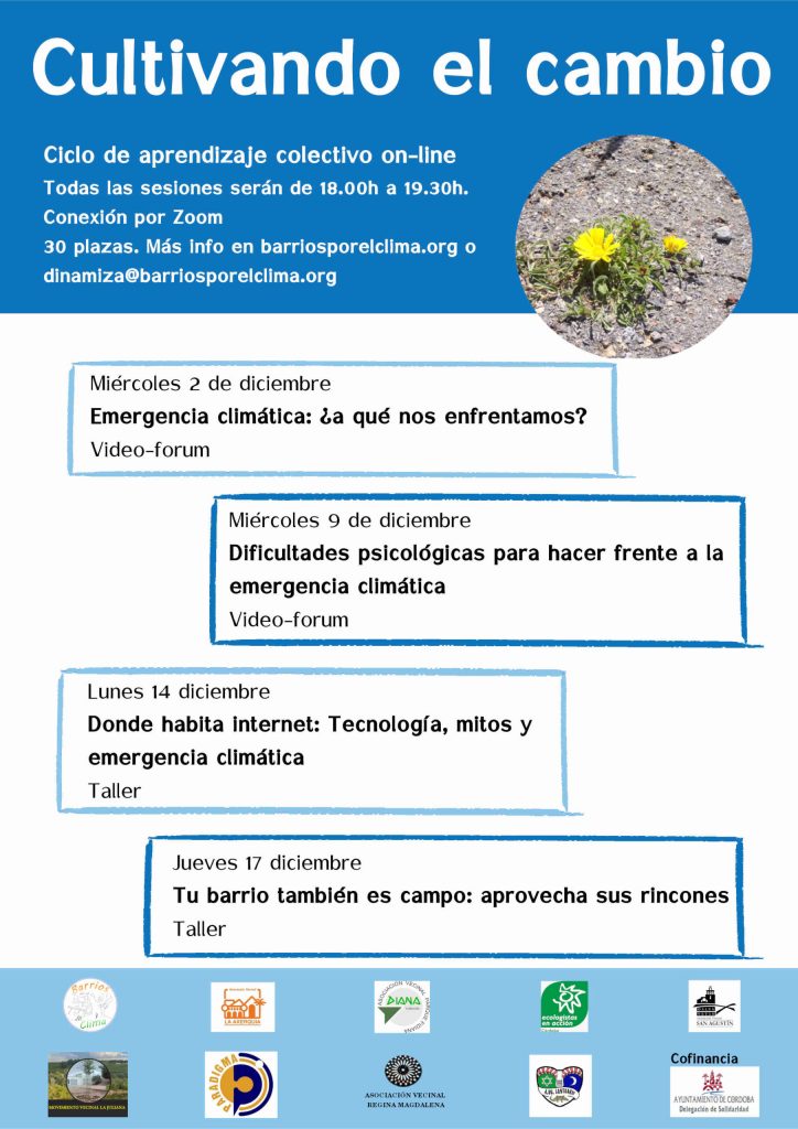 Cultivando el cambio. Ciclo de talleres