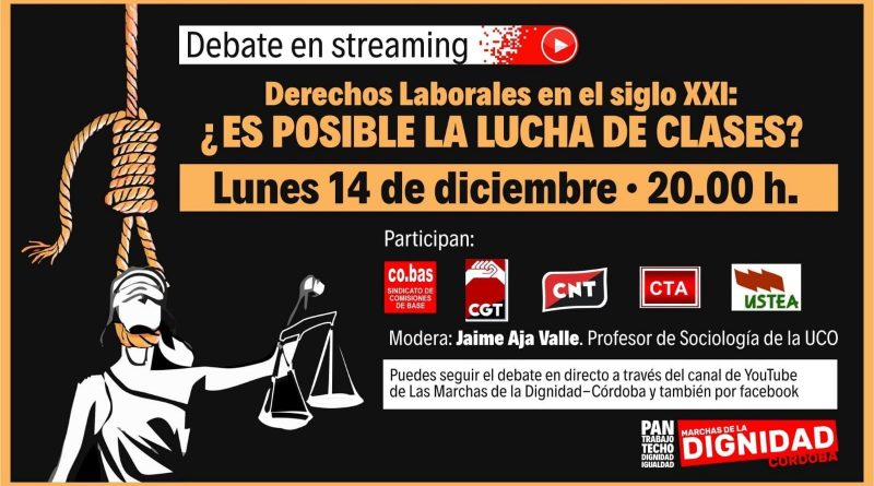 Debate en directo de las Marchas de la dignidad, 14 de DIC. a las 20:00 horas