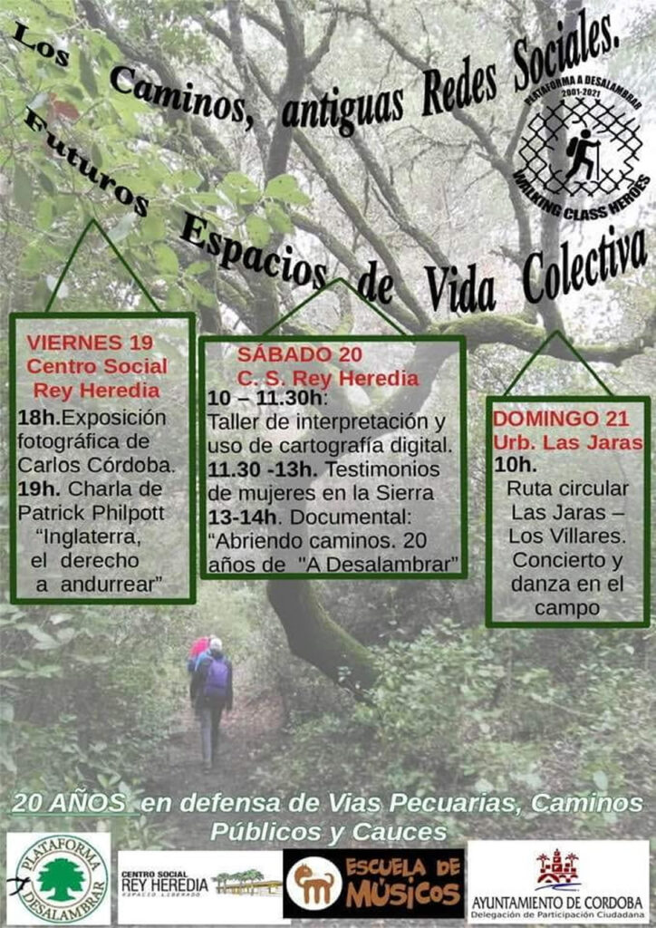 Plataforma A Desalambrar «20 Años en defensa de las Vias Pecuarias, Caminos Públicos y Cauces.»