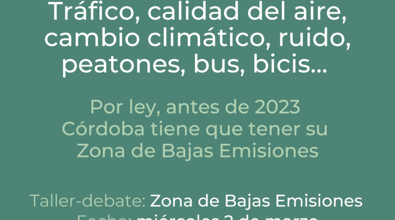 Taller-debate: Zona de Bajas Emisiones