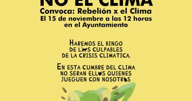 Concentración – Cambiemos el sistema no el Clima, 15 de noviembre a las 12:00h.