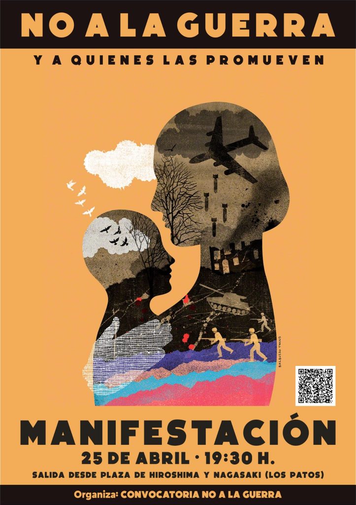 No a La guerra que se extiende en todo el mundo mientras crecen el odio, el militarismo y la vulneración de derechos humanos.