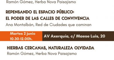 CIUDADES QUE CAMINAN… , HACIA LA NATURALIZACIÓN el 1 y 2 de junio.